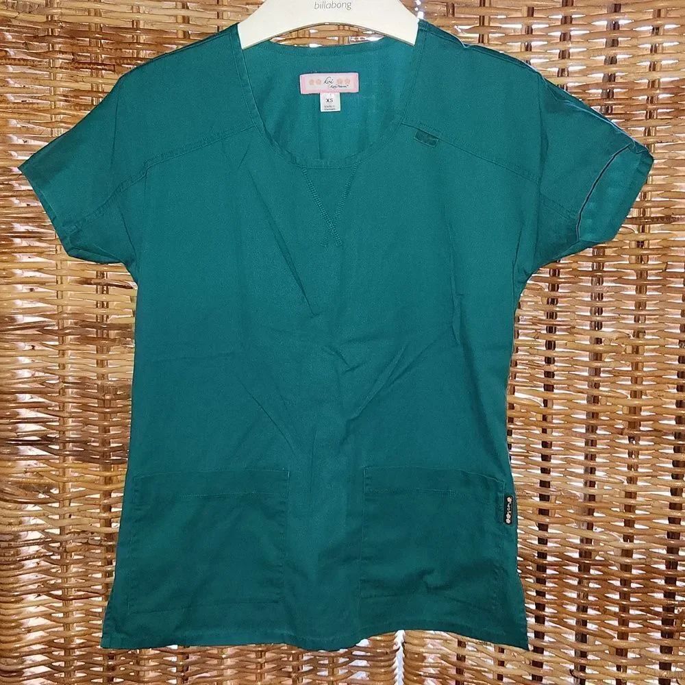 Koi by Kathy Peterson Scrub Top XS